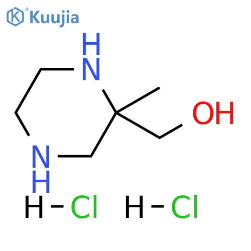 (2-methylpiperazin-2-yl)methanol dihydrochloride structure