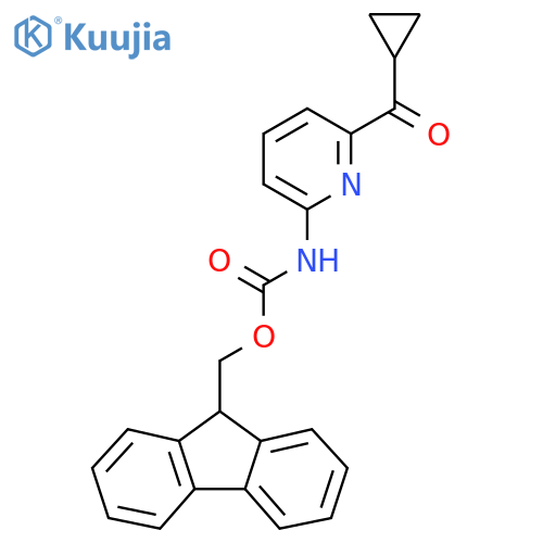 (9H-fluoren-9-yl)methyl N-(6-cyclopropanecarbonylpyridin-2-yl)carbamate structure