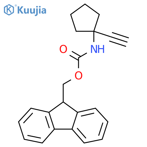 (9H-fluoren-9-yl)methyl N-(1-ethynylcyclopentyl)carbamate structure