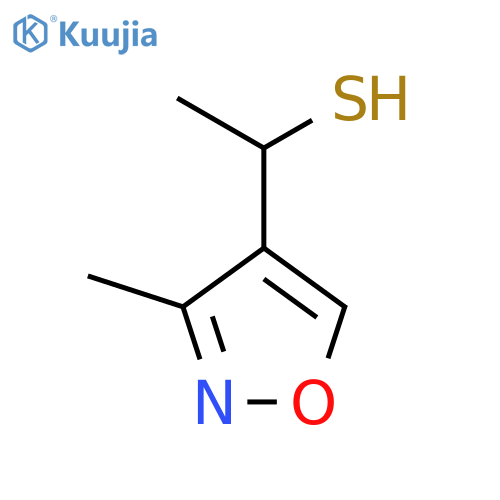1-(3-Methyl-1,2-oxazol-4-yl)ethane-1-thiol structure