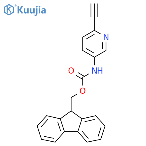 (9H-fluoren-9-yl)methyl N-(6-ethynylpyridin-3-yl)carbamate structure