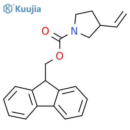 (9H-fluoren-9-yl)methyl 3-ethenylpyrrolidine-1-carboxylate structure