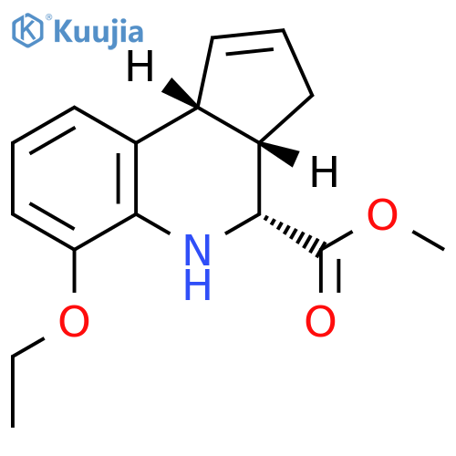 Methyl (3aS,4R,9bR)-6-ethoxy-3a,4,5,9b-tetrahydro-3H-cyclopenta[c]quinoline-4-carboxylate structure