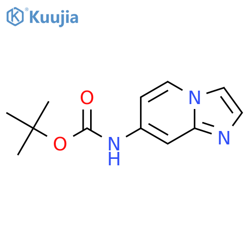 tert-Butyl imidazo[1,2-a]pyridin-7-ylcarbamate structure