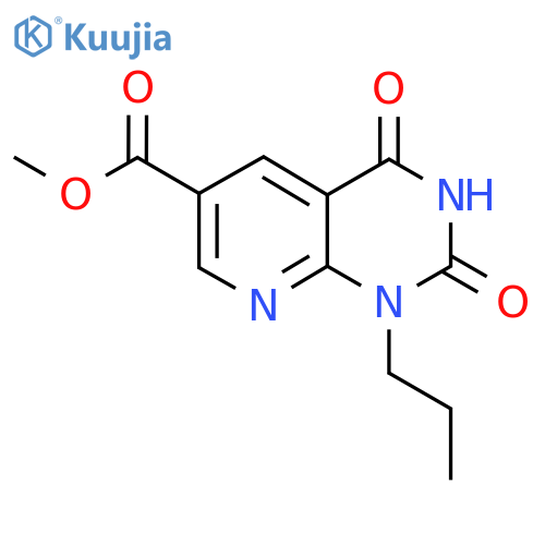 methyl 2,4-dioxo-1-propyl-1H,2H,3H,4H-pyrido[2,3-d]pyrimidine-6-carboxylate structure