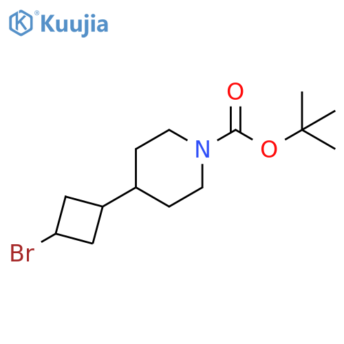 1,1-Dimethylethyl 4-(3-bromocyclobutyl)-1-piperidinecarboxylate structure