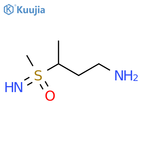 (4-Aminobutan-2-yl)(imino)methyl-lambda6-sulfanone structure