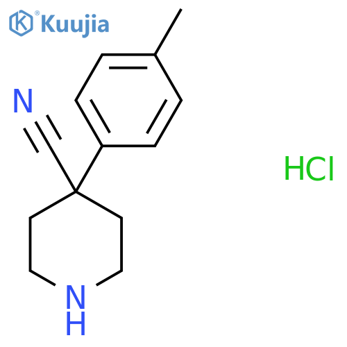 4-(4-Methylphenyl)piperidine-4-carbonitrile hydrochloride structure