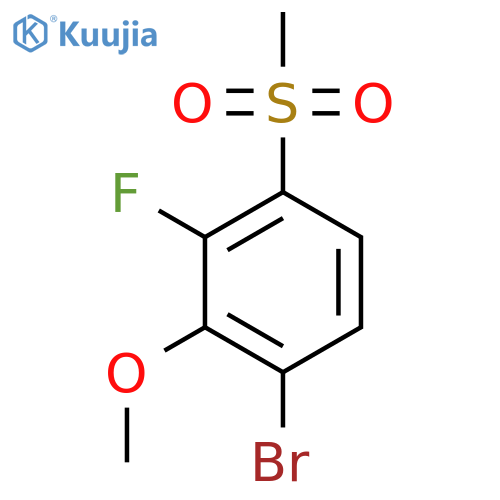 1-Bromo-3-fluoro-2-methoxy-4-(methylsulfonyl)benzene structure