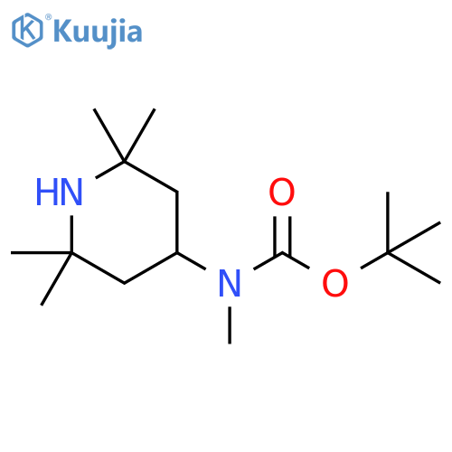 Methyl-(2,2,6,6-tetramethyl-piperidin-4-yl)-carbamic acid tert-butyl ester structure