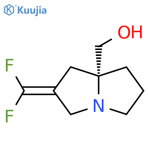 [(8R)-6-(difluoromethylene)-2,3,5,7-tetrahydro-1H-pyrrolizin-8-yl]methanol structure