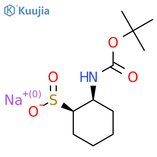 sodium (1R,2S)-2-{[(tert-butoxy)carbonyl]amino}cyclohexane-1-sulfinate structure