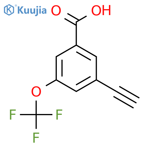3-Ethynyl-5-(trifluoromethoxy)benzoic acid structure