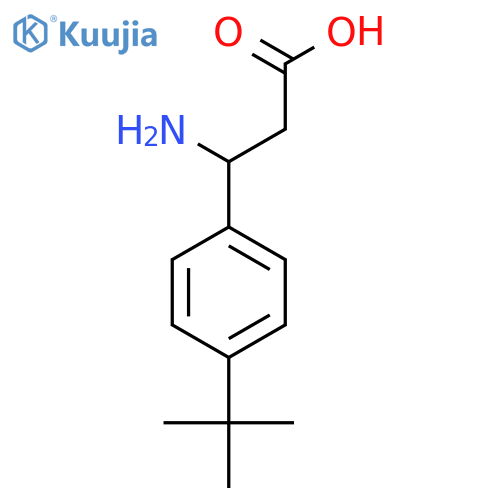 3-amino-3-4-(tert-butyl)phenylpropanoic Acid structure