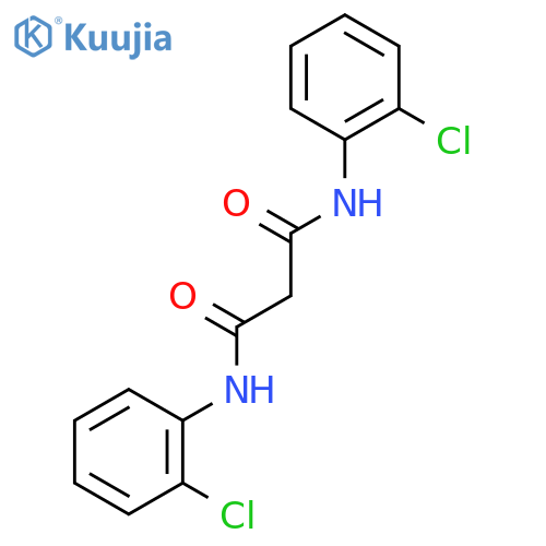 N,N'-Bis(2-chlorophenyl)propanediamide structure