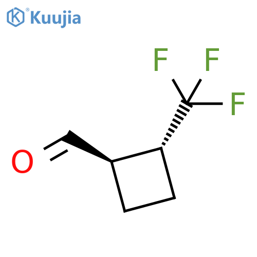 (1R,2R)-2-(Trifluoromethyl)cyclobutanecarboxaldehyde structure