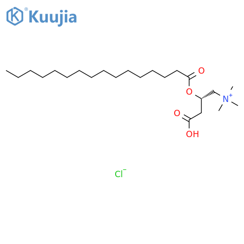 (Inverted exclamation markA)-Palmitoylcarnitine chloride structure