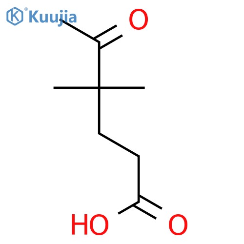 4,4-dimethyl-5-oxohexanoic acid structure