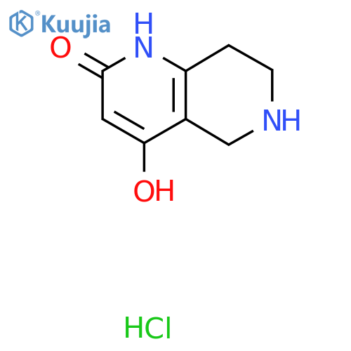 4-Hydroxy-1,2,5,6,7,8-hexahydro-1,6-naphthyridin-2-one hydrochloride structure
