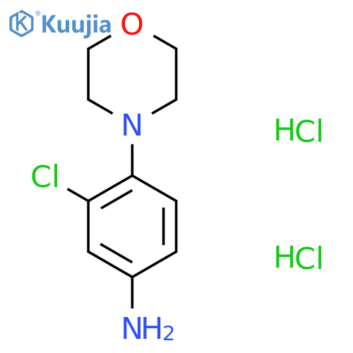 3-Chloro-4-(morpholin-4-yl)aniline dihydrochloride structure
