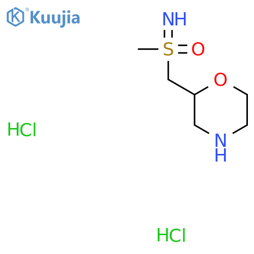 Imino(methyl)[(morpholin-2-yl)methyl]-lambda6-sulfanone dihydrochloride structure