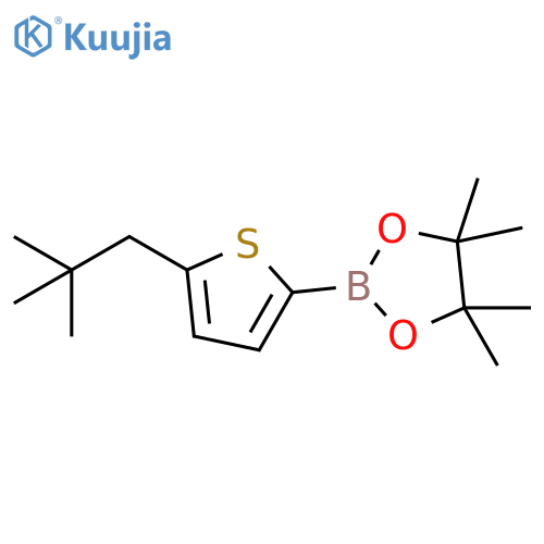 2-[5-(2,2-Dimethylpropyl)-2-thienyl]-4,4,5,5-tetramethyl-1,3,2-dioxaborolane structure