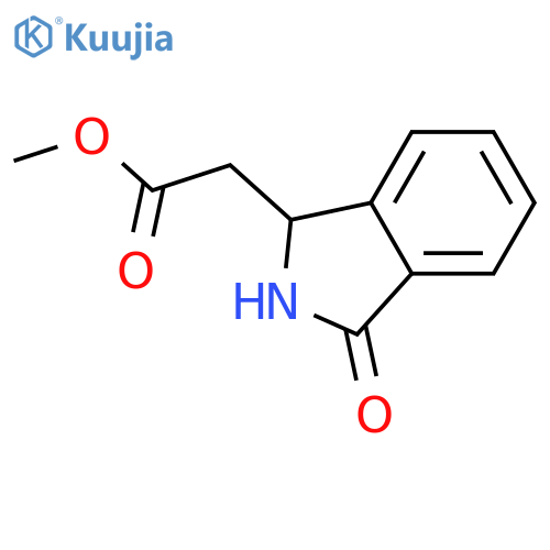 (3-Oxo-2,3-dihydro-1H-isoindol-1-yl)-acetic Acid methyl ester structure
