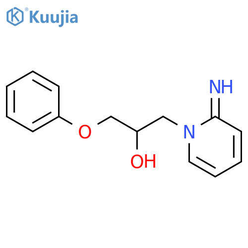 1-(2-imino-1,2-dihydropyridin-1-yl)-3-phenoxypropan-2-ol structure