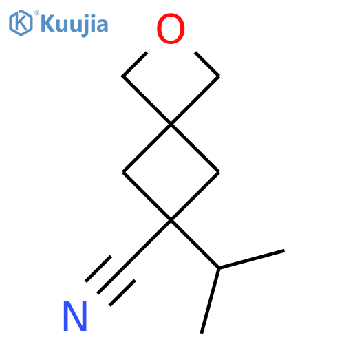 2-Oxaspiro[3.3]heptane-6-carbonitrile, 6-(1-methylethyl)-  structure