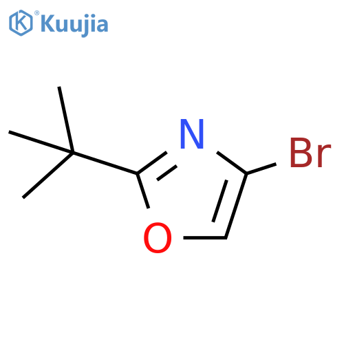 4-bromo-2-tert-butyl-1,3-oxazole structure