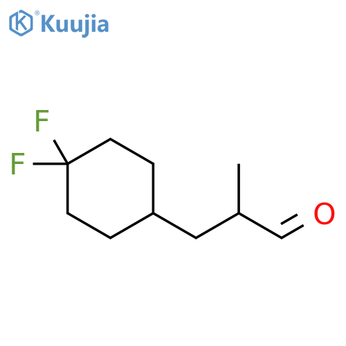 4,4-Difluoro-α-methylcyclohexanepropanal structure
