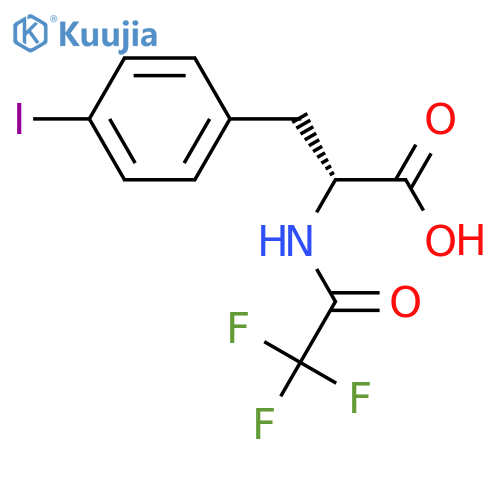D-Phenylalanine, 4-iodo-N-(2,2,2-trifluoroacetyl)- structure