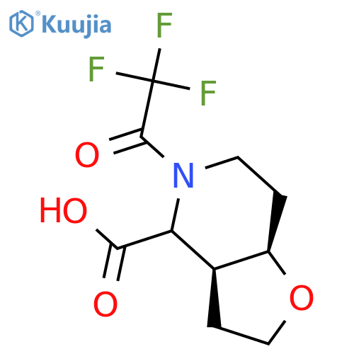 Furo[3,2-c]pyridine-4-carboxylic acid, octahydro-5-(2,2,2-trifluoroacetyl)-, (3aR,7aS)-rel-  structure