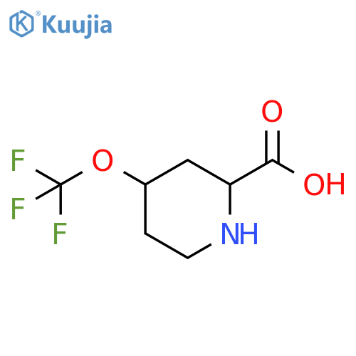 4-(Trifluoromethoxy)-2-piperidinecarboxylic acid structure