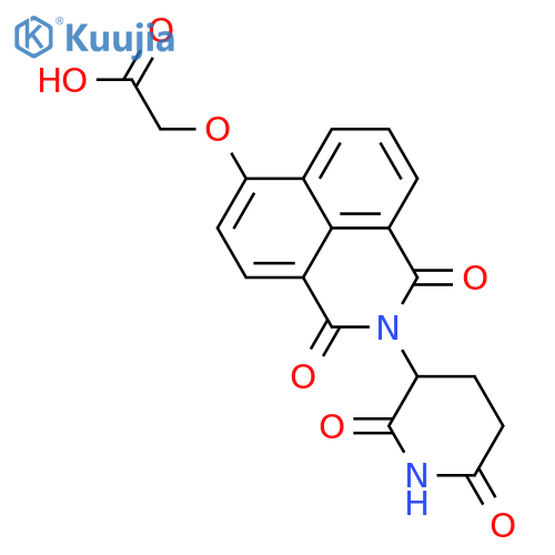 Acetic acid, 2-[[2-(2,6-dioxo-3-piperidinyl)-2,3-dihydro-1,3-dioxo-1H-benz[de]isoquinolin-6-yl]oxy]-  structure