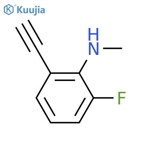 Benzenamine, 2-ethynyl-6-fluoro-N-methyl- structure