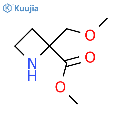 2-Azetidinecarboxylic acid, 2-(methoxymethyl)-, methyl ester structure