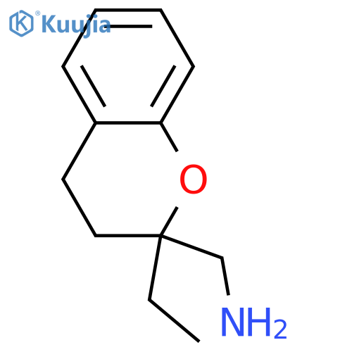 2H-1-Benzopyran-2-methanamine, 2-ethyl-3,4-dihydro- structure
