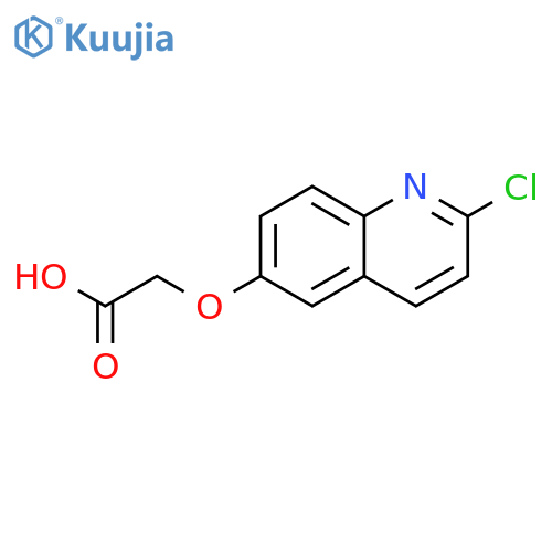 2-[(2-Chloro-6-quinolinyl)oxy]acetic acid structure