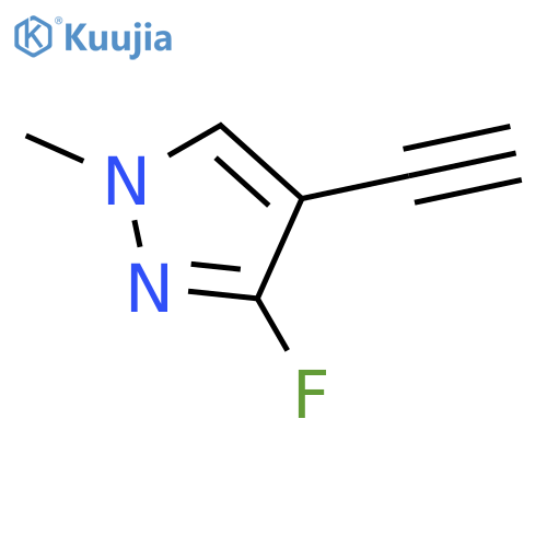 4-ethynyl-3-fluoro-1-methyl-1H-pyrazole structure
