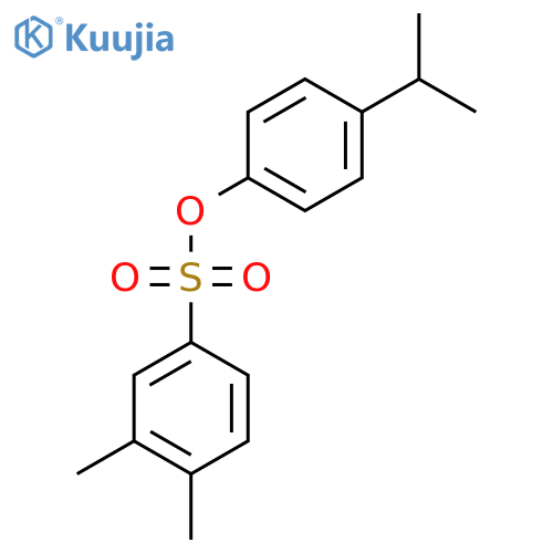 4-(Propan-2-yl)phenyl 3,4-dimethylbenzene-1-sulfonate structure