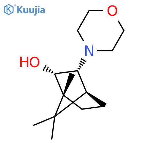 Bicyclo[2.2.1]heptan-2-ol,1,7,7-trimethyl-3-(4-morpholinyl)-, (1R,2S,3R,4S)- structure