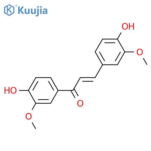 2-Propen-1-one, 1,3-bis(4-hydroxy-3-methoxyphenyl)-, (2E)- structure