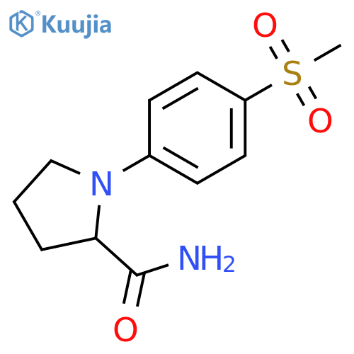 1-(4-methanesulfonylphenyl)pyrrolidine-2-carboxamide structure
