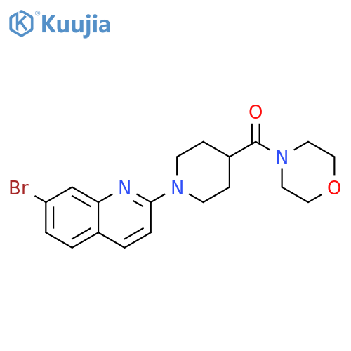 7-bromo-2-[4-(morpholine-4-carbonyl)piperidin-1-yl]quinoline structure