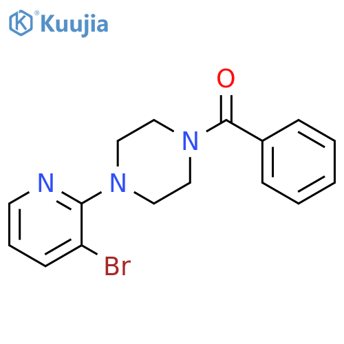 1-benzoyl-4-(3-bromopyridin-2-yl)piperazine structure