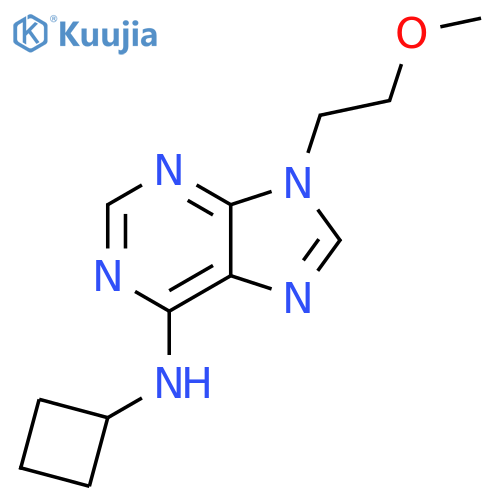 N-Cyclobutyl-9-(2-methoxyethyl)-9H-purin-6-amine structure