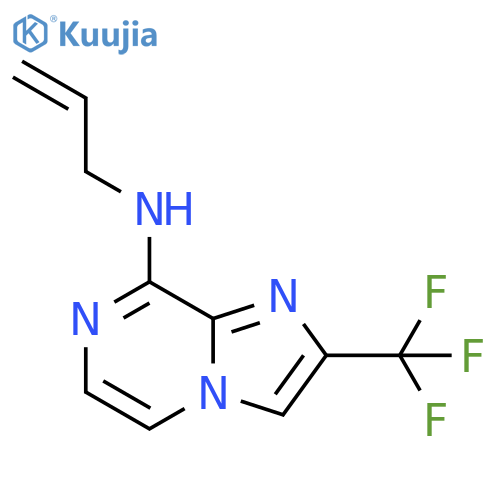 N-(prop-2-en-1-yl)-2-(trifluoromethyl)imidazo[1,2-a]pyrazin-8-amine structure