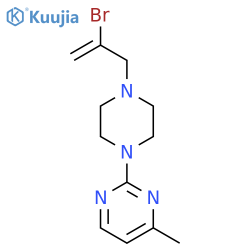 2-[4-(2-Bromoprop-2-en-1-yl)piperazin-1-yl]-4-methylpyrimidine structure