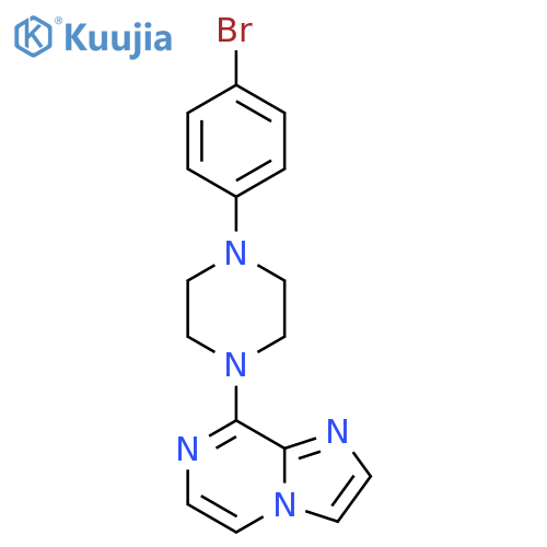 1-(4-bromophenyl)-4-{imidazo[1,2-a]pyrazin-8-yl}piperazine structure